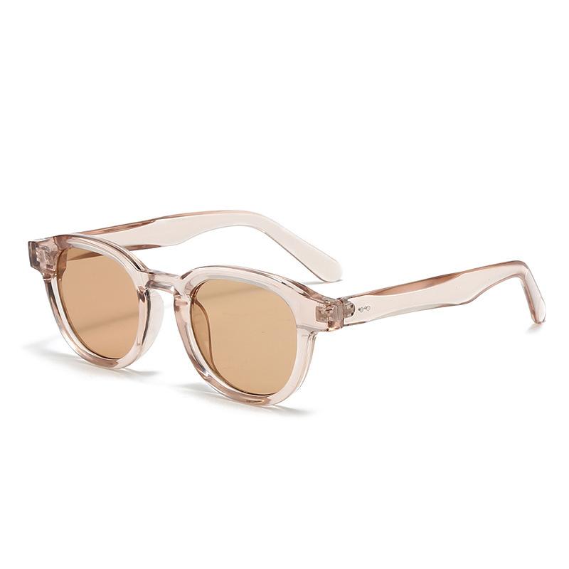 Rice Nail Thick Small Oval Sunglasses Simple Men'S And Women'S Ol Sunglasses Casual Uv Protection Glasses