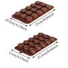 Silicone Chocolate Molds Nonstick Candy Molds for Baking Handmade Truffles Jelly Ice Cube Molds Flower Heart Square Shapes