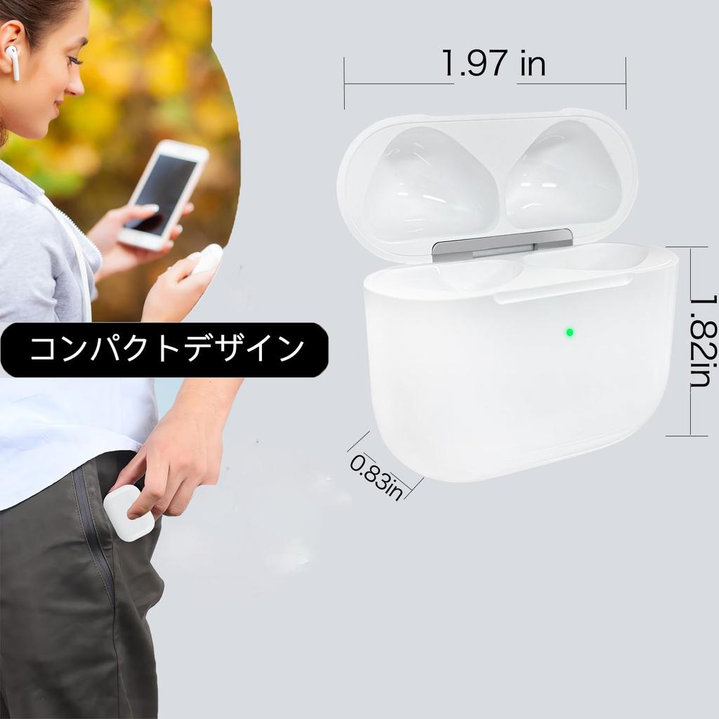Wireless Charging Case Compatible with AirPods 4th Port AirPods 4 Charging Case No Earbuds Generation, USB-C Replacement, (No Buttons)