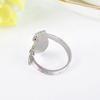 Fashion Punk Style Lovers' Varnish Guitar Women Jewelry Black White Color Oiled Zinc Zinc Alloy Ring