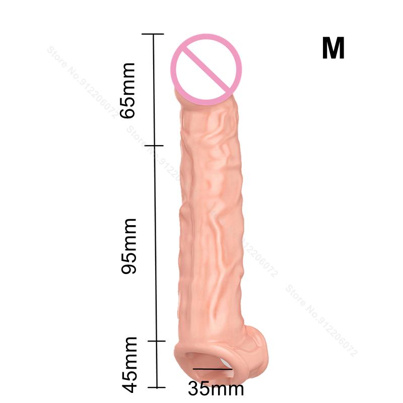 Men's Penis Extend Sleeve - Reusable Delay Ejaculation Sex Toy, Enhancer for Adult Intimacy