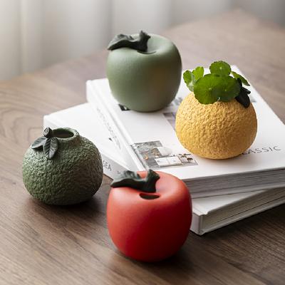 Ceramic Fruit Vase Decoration, Living Room and Home Dining Table Decoration, Flower Arrangement, Hydroponic Plant Small Vase