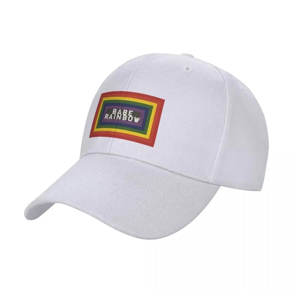 Babe Rainbow Baseball Cap beach hat Bobble Hat New In Male Womens