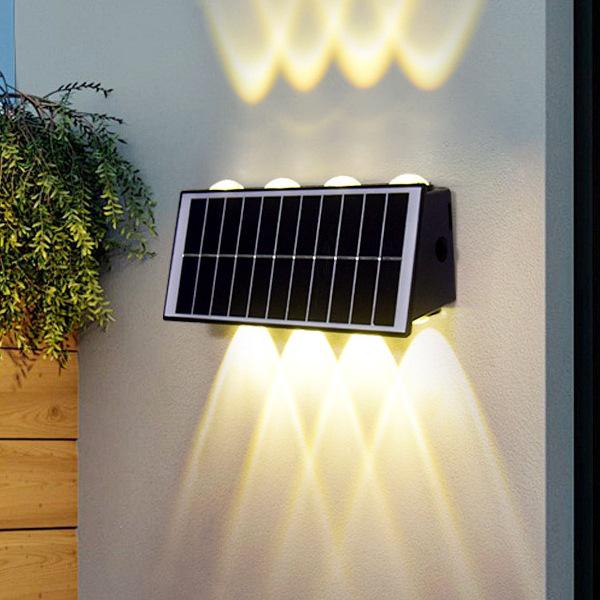 Solar Wall Light for Villa, Courtyard, Garden, Patio, Balcony, Stairway, Hallway, and Decorative Use