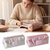 Pearlescent Pencil Case Portable Zipper Storage Bag INS Stationery Pouch Students