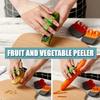 1pc Stainless Steel Handheld Vegetable Peeler with Rubber Finger Grip Comfortable Palm Peeler Suitable for Carrots, Etc