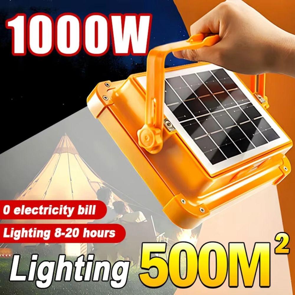 Waterproof Solar Rechargeable Camping Light 20000mAh Portable Lantern  Emergency Lighting