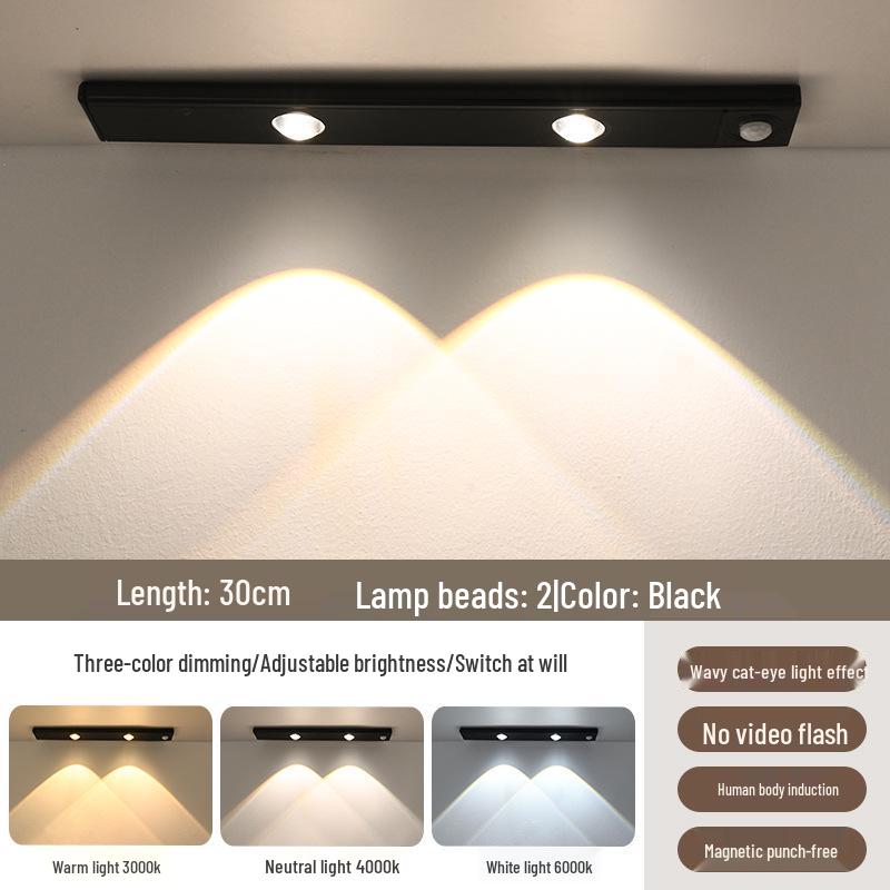 Rechargeable Smart Motion Sensor Light Strip for Cabinets and Hallways