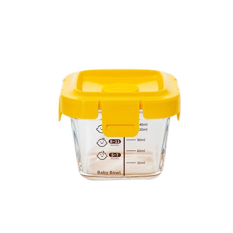 Spock 3 In1 Portable Baby Glass Food Container Box Storage Freezer And Heat-Resistant Storage Box