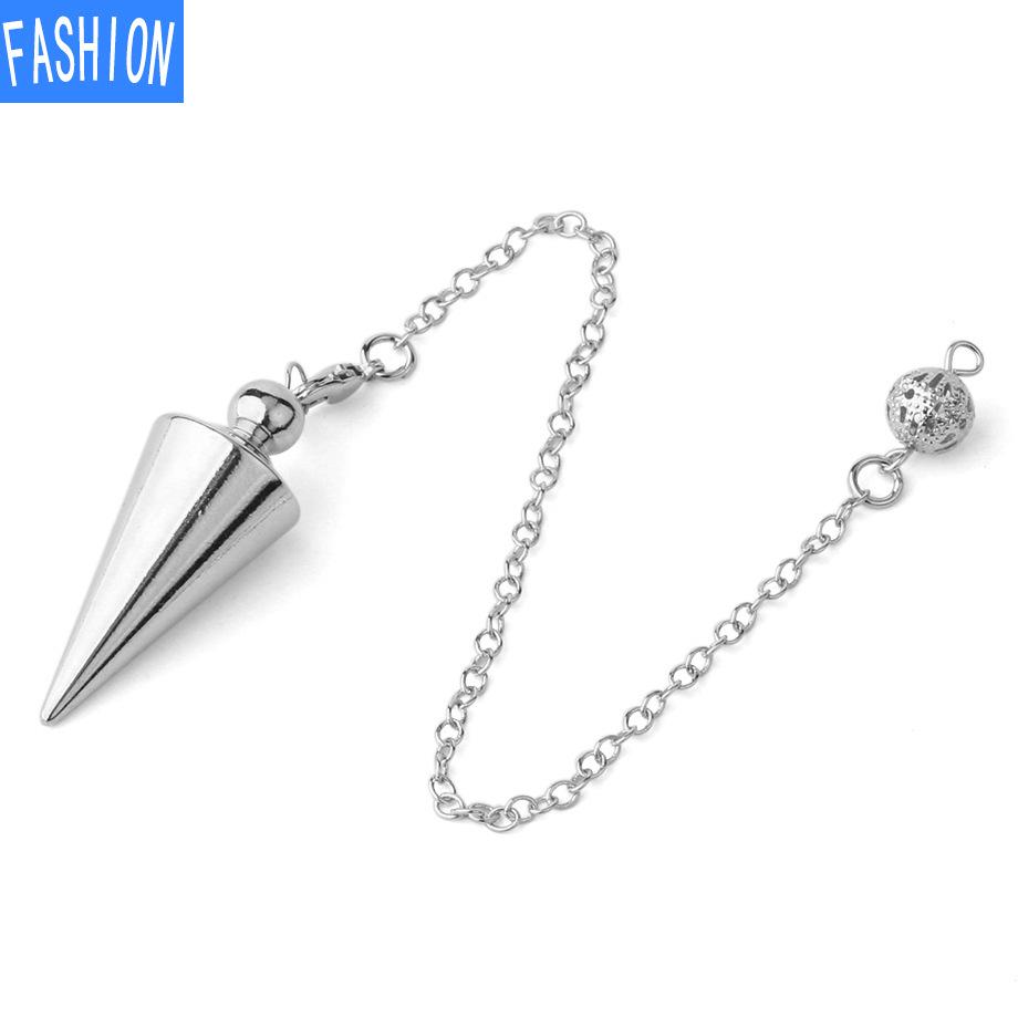 Pendul flexibil Transfrontalier Pandantiv conic Colier detașabil din bronz placat cu metal