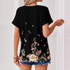 Womens Summer Tops  Short Sleeve V Neck Shirts Casual Dressy  Summer Blouses Tunic Top