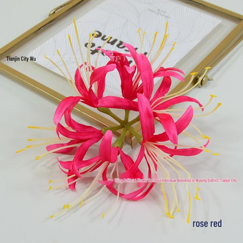 Lycoris Radiata and Zephyranthes Artificial Flower Arrangements for Indoor Decoration and Photography Props