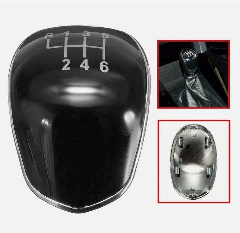 

Черная 6-ступенчатая ручка переключения передач, вставная крышка для Ford Fiesta Focus C Max, запасные части для автоматической коробки передач