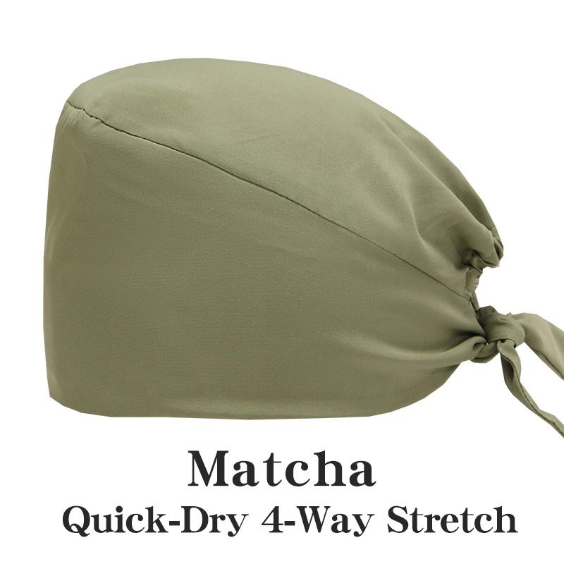 Customized Solid Color Dental Doctors Cap Women Men Nursing Hat Laboratory Pet Vet Breathable Medical Scrub Caps with Buttons