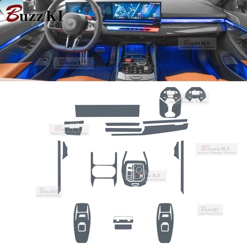 Per BMW M5 G90 PHEV 2024-2025 Pellicola Protettiva in TPU Pretagliata per Console Centrale di Navigazione Interno Auto Adesivo Antigraffio
