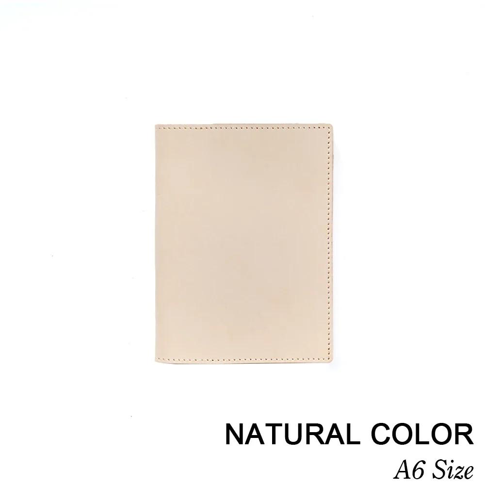 Nachfüllbares Leder A5/ B6 Slim/ A6 Notizbuch Journale Handgemachte Leder Tagebuchhülle mit 88 Blatt Papier für Schule Büro Schreiben