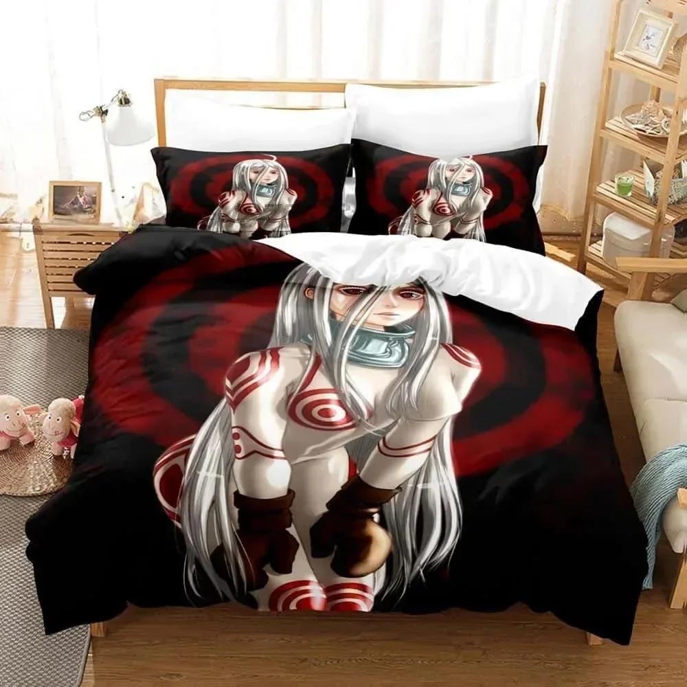 3D Anime Deadman Wonderland Printed Bed Set Duvet Cover Pillowcase Bedding Set Bed Linen Sheet Quilt Cover Full Queen King Size