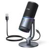 UGREEN Desktop Microphone Aluminum 24bit/96kHz RGB Light Cardioid Space Gray