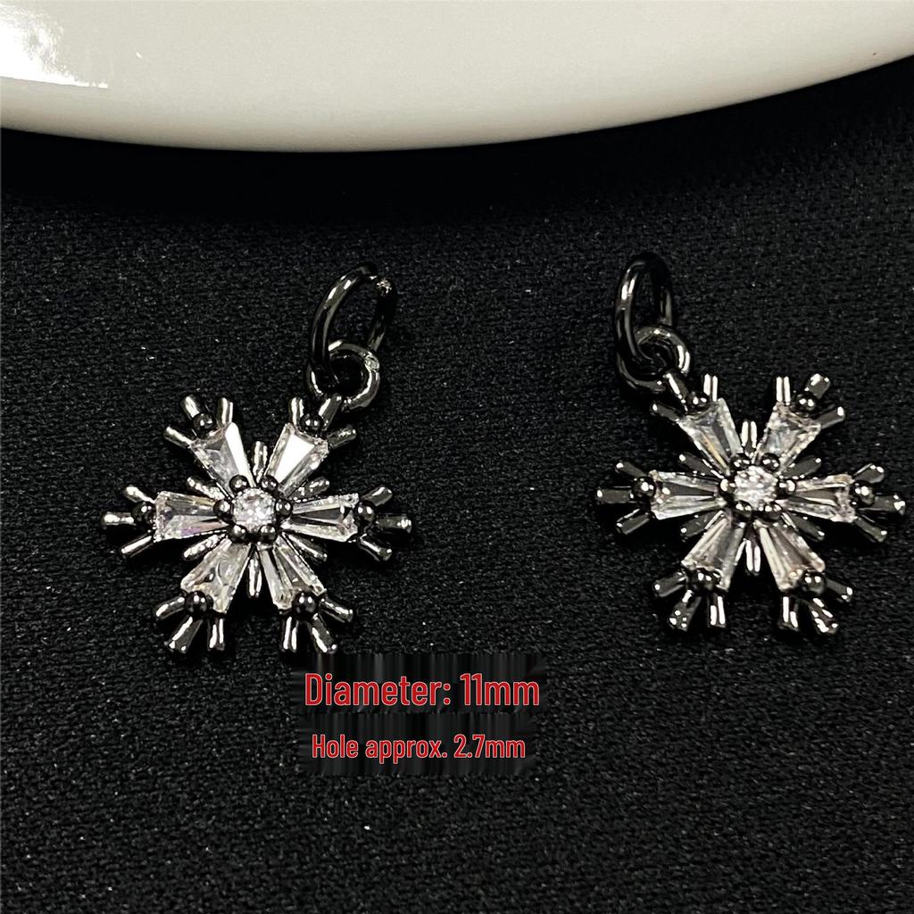 Handmade Crystal Snowflake Zircon Pendant Necklace-Bracelet Set