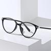 2026 Retro Cat Eye Blue Light Blocking Glasses - Fashionable Literary Commuting Frame 10708
