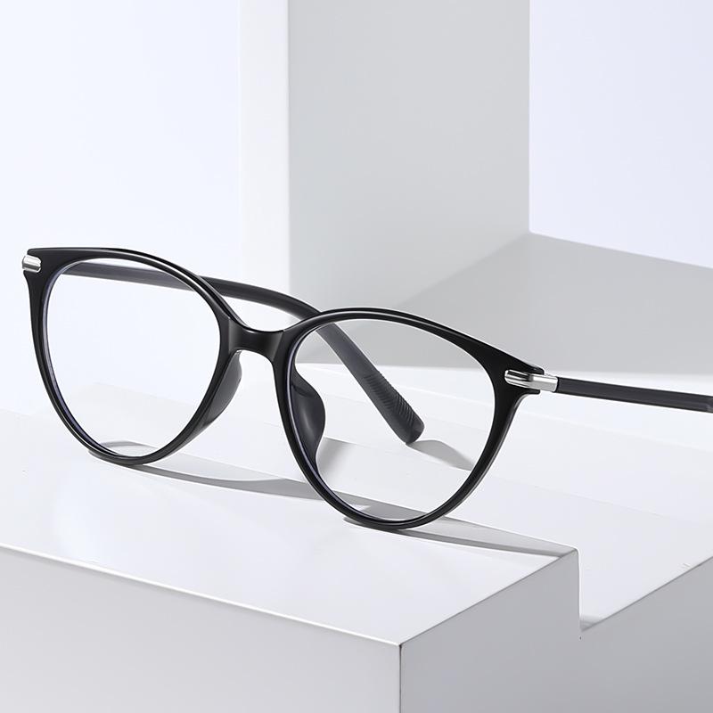 2026 Retro Cat Eye Blue Light Blocking Glasses - Fashionable Literary Commuting Frame 10708