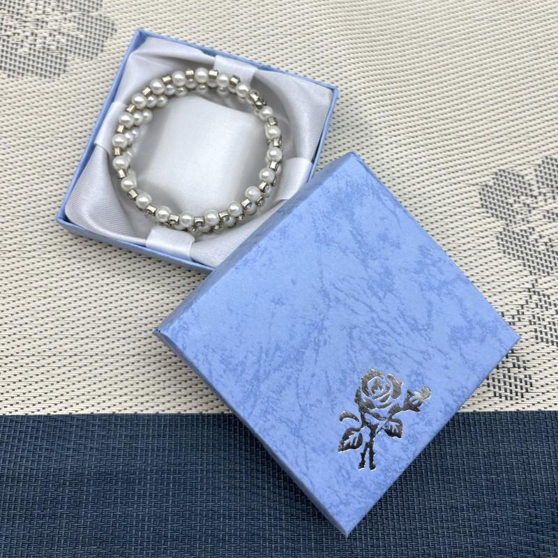 Jewelry printing bracelet box 9*9*3 jewelry packaging box gift jewelry box direct sales