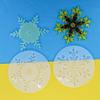 Reusable Snowflake Fondant Molds Silicone Keychain Pendant Mold Resin Charms Various Usage 3D Snowflake Silicone Molds
