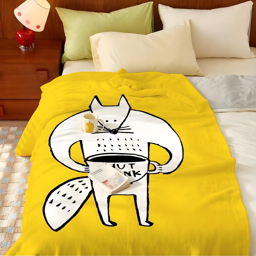 Artist K-Kikki T-Torinbo Throw Flannel Throw Blanket, Lightweight Cozy, Durable Washable Cute Cool