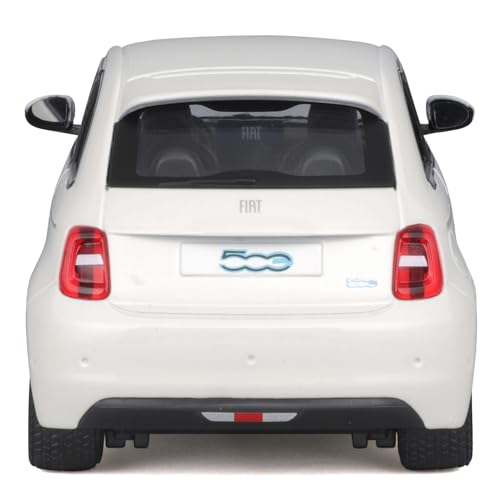 Bburago 1/24 Fiat 500e 2023 White Diecast Model Car (Finished Product) 18-21110 WT