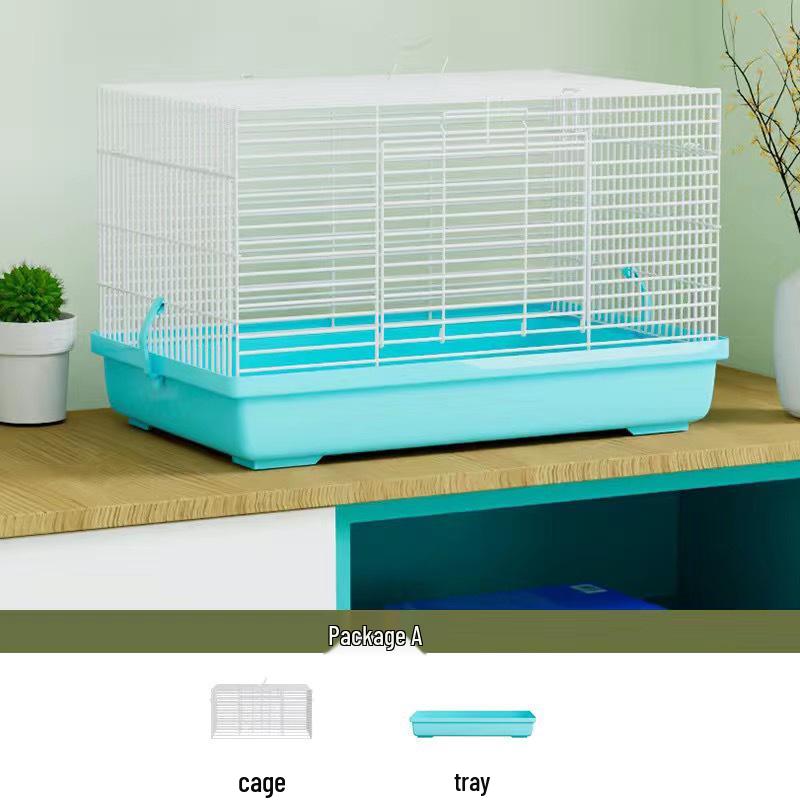 Large Hamster Cage 80 with High Tray & Running Wheel, Ideal for Golden Hamsters