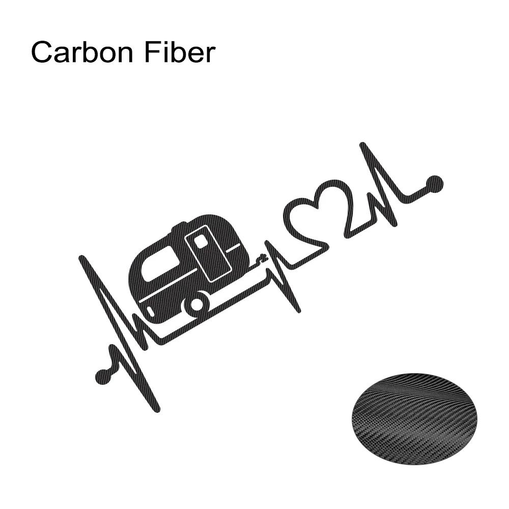 

Car Sticker Creative Love Heartbeat Caravan Decor Decal Auto Tuning Accessories for Caravan Campervan Travellers Trailer Tours 30x13cm