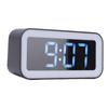 Digital Dual Clock Dimmable RGB   Volume Weekday Weekend Mode 12 24Hr with Snooze Compact for Bedroom Bedside Tabletop