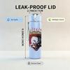 1PC Horror Clown Retro Skull Graphic Print 750ml Portable Sports Water Bottle Leakproof Gym Outdoor Travel Drink Cup