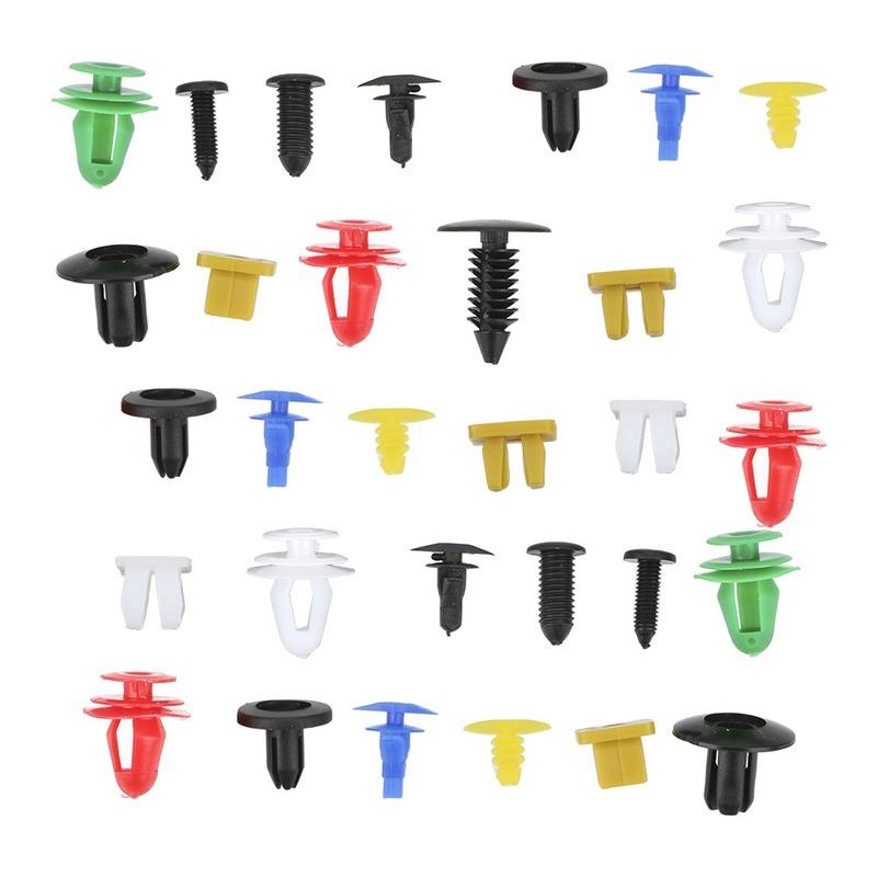 100 ks Univerzální Směsné Auto Klipy Upevňovací Klipy Nárazníku Auta Držák Rivet Klip Panelu Dveří pro Všechna Auta