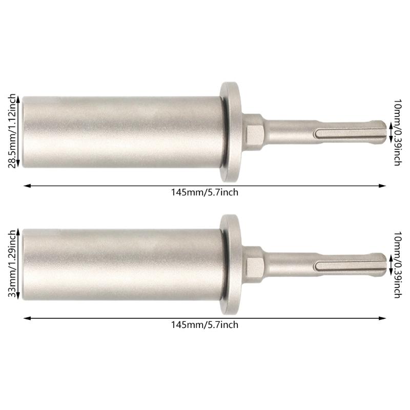 Professional Hammer Drill Bit Adapter Suitable for Ground Rod Driving, 5/8inch & 3/4inch Diameter, Enhancing Durability