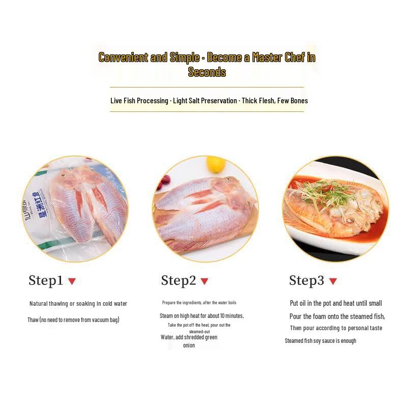 Xianquan Lake Boneless Red Tilapia (Gutted & Frozen)