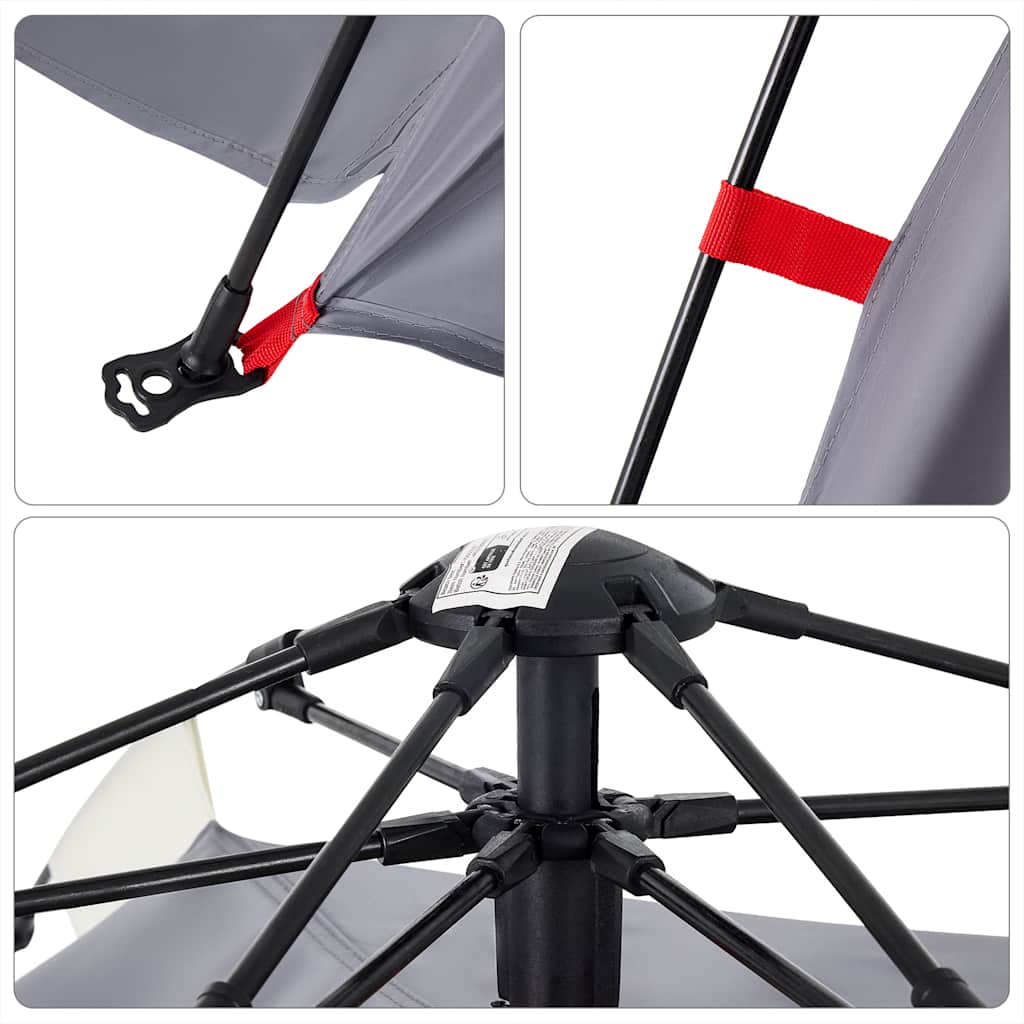 Beach Tent for 3 Persons Grey Quick Release Waterproof