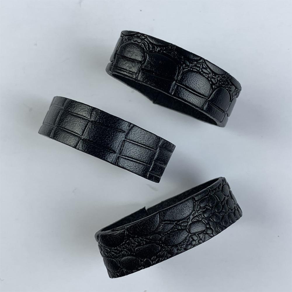 3PCS Crocodile Pattern Belt Loop Keepers Belt Loop For 3.5/3.8cm Belt Accessories For 3.5cm Belt чёрный