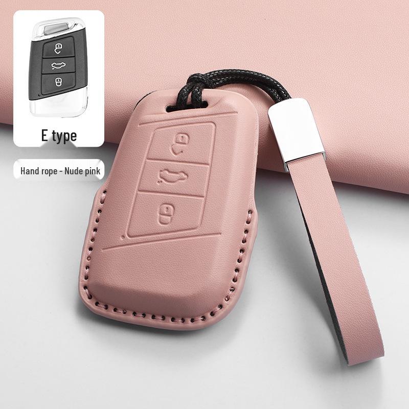 Volkswagen Key Case for Sagitar, Bora, Magotan, Golf, T-Roc, Tiguan, Passat, Lavida – Men's Black.