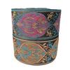 4.92yard Fabric Ribbon Vintage Flower Embroideried Trim Woven Ribbon Fabric Trim Fringes for Sewing Crafting