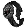 For Samsung Galaxy Watch Ultra 47mm Wrist Band 5-Bead Stainless Steel Butterfly Clasp Watch Strap