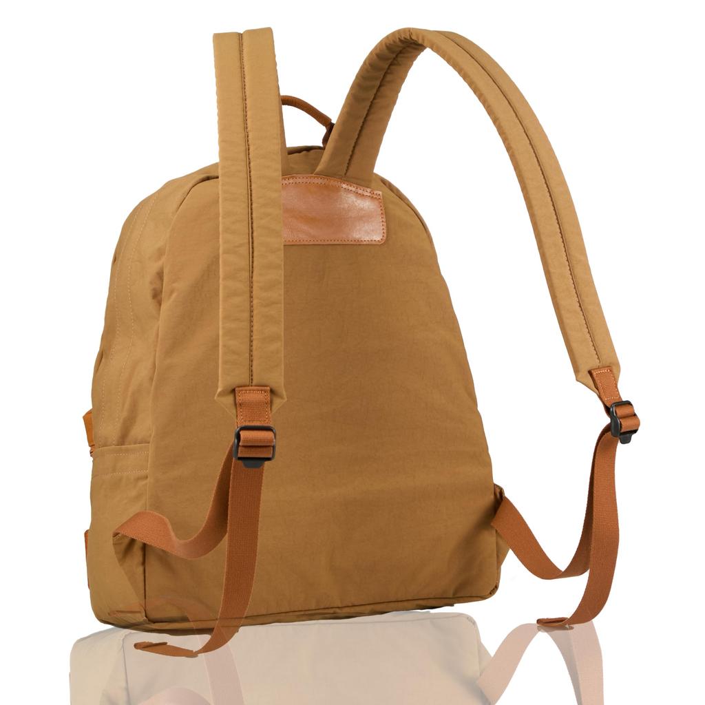 [Real Mind] Fris 120133 Nylon and Cowhide Combination Backpack