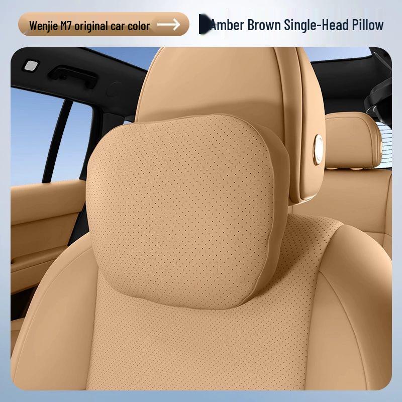 Wenjie M7 Car Accessories: Headrest, Lumbar Support, and Neck Pillow for Interior Comfort.
