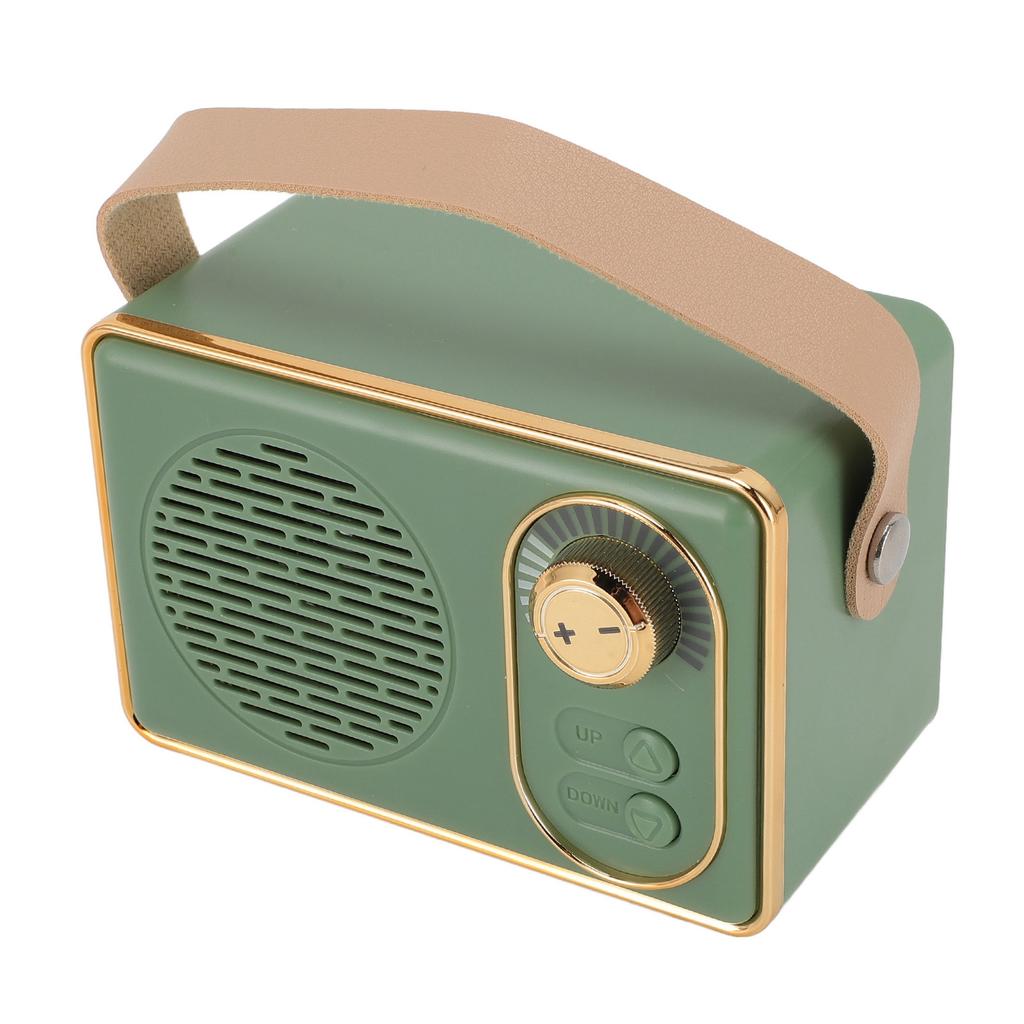 Portable Speaker Cute Old Fashion Wireless Stereo Sound 500mAh Retro Speaker for Desktop Bedroom
