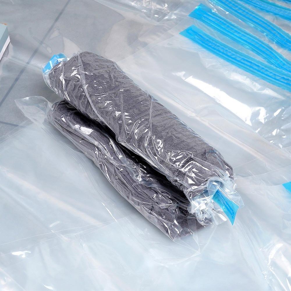 10x Rolled Vacuum Bags for Travel Clothes, Bedding