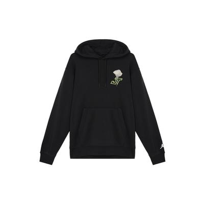 Jordan Floral Print Casual Pullover Hoodie Men Tops Black HF1175-010