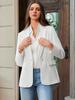 2025 European Slim Fit Women's Solid Color Long Sleeve Single Button Casual Blazer