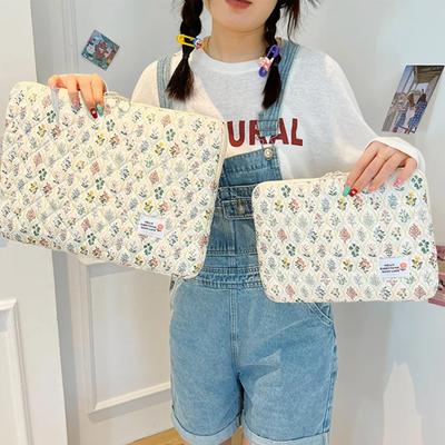 Bloemenpatroon Laptop Sleeve Case Tassen voor Macbook Air Pro 11 13 14 Inch Cover voor Ipad Pro 11 12.9 Laptop Tas Make-up Pouch