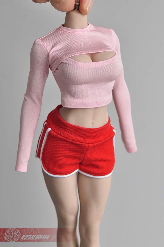 Figure School Girl Beauty 2023 Red Gym Wear Sports Shorts Pants and Vest Not [TOYBARJAPAN] 1/6 Accessories/High (Body Included)