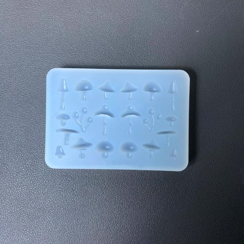 Detaillierte Pilz-Silikon-Bastelform mit einfacher Entformung, Antihaft-Charms-Form, perfekt für handgemachte Schlüsselanhänger, Dekorationen